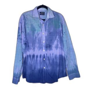 Nautica Groovy Tie Dye Long Sleeve Classic Fit Men's Shirt L